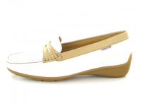 Chaussure mephisto sandales modele ninon blanc-beige